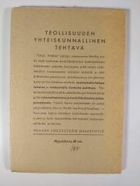 Teollisuuden yhteiskunnallinen tehtävä