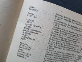 ŠKODA - SERVICE. List of general representatives, distributors and dealers 1959.