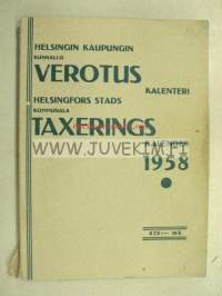 Helsingin kaupungin verotuskalenteri 1958 vuoden 1957 tuloista