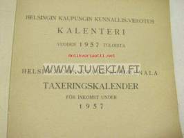 Helsingin kaupungin verotuskalenteri 1958 vuoden 1957 tuloista