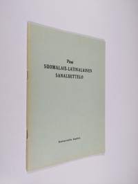 Pieni suomalais-latinalainen sanaluettelo