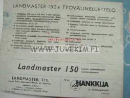 Landmaster 150 puutarhatraktori -myyntiesite