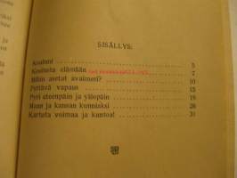 Työn vainioille muistokirja kansakoulusta Valistus