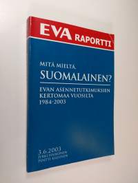 Mitä mieltä, suomalainen? : EVAn asennetutkimuksien kertomaa vuosilta 1984-2003