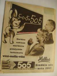 Suomen Kuvalehti 1954 nr 43, rataa asemaväli vuodessa