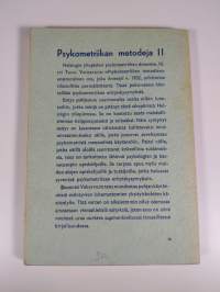 Psykometriikan metodeja 2, Psykometriikan erityiskysymyksiä