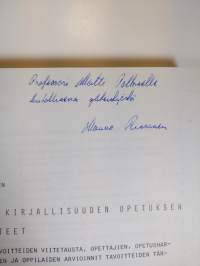 Lukion kirjallisuuden opetuksen tavoitteet (signeerattu)