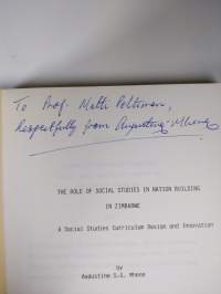 The Role of Social Studies in Nation Building in Zimbabwe - A Social Studies Curriculum Design and Innovation (signeerattu)