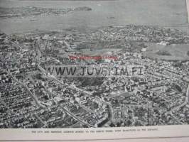 Auckland from the air -matkailuesite 1920-luvulta