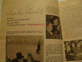 Hopeapeili 1945 Toukokuu, Liisa Siljander, mekkomuotia, Porvoon naisopisto, sinistä verta miksi kruunupäät kiinnostavat tavallista kuolevaista? Clementine Churchill