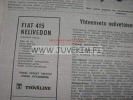 Fiat nelivetotraktori tuottavaan maatalouteen -myyntiesite (Nevalainen, Juuka, Väli-Mikkolan tila; Toropainen, Kitee, Säynejärvi; Saukkonen, Liperi, R