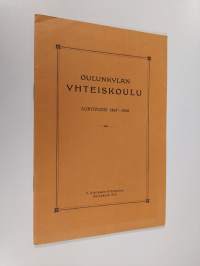 Oulunkylän yhteiskoulu lukuvuosi 1927-1928