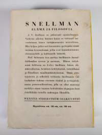 J. V. Snellman : Elämä ja filosofia