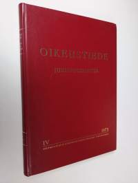 Oikeustiede Jurisprudentia IV 1973 - Jurisprudentia