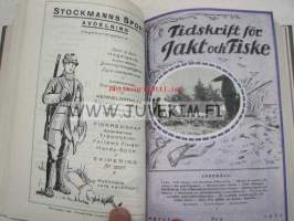 Tidskrift för Jakt och Fiske 1927 -vuosikerta sidottuna