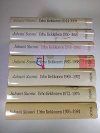 Urho Kekkonen 1944-1950 Vonkamies ; 1950-1956 Kuningastie ; 1956-1962 Kriisien aika ;  1962-1968 Presidentti ; 1968-1972 Taistelu puolueettomuudesta ; 1972-1976 L...