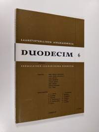 Duodecim 6/1968 : Lääketieteellinen aikakauskirja