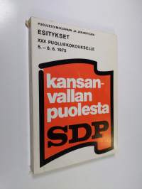 Puoluetoimikunnan ja järjestöjen esitykset XXX puoluekokoukselle 5.-8.6.1975