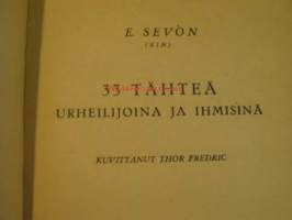 33 tähteä -urheilijoina ja ihmisinä