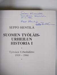 Suomen työläisurheilun historia 1 : Työväen urheiluliitto 1919-1944 (signeerattu, tekijän omiste)