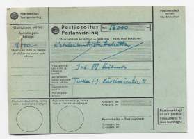Postiosoitus 1950