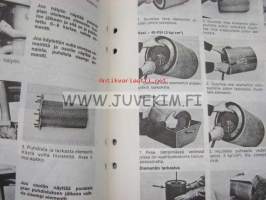Caterpillar D6 Traktori power shift (liitteenä D4 ja D7 traktorien voiteluainetaulukot) sarjanumerot: 47J1-, 56J1-, 24U1-, 69J1-, 10K1-, 69U1-voitelu-