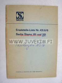 Sachs Stamo 161, 201 Ersatzteile-Liste nr 431.6/6 -varaosaluettelo