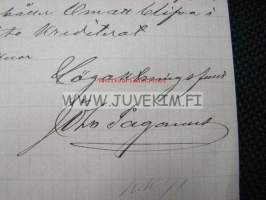 Nyslott 22.4.1890 dokument, asiakirja