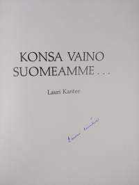 Konsa vaino Suomeamme (signeerattu)
