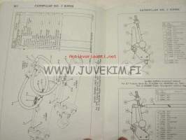 Caterpillar No. 7 Ripper parts book (serial numbers 83G1 -up) -repijä varaosaluettelo