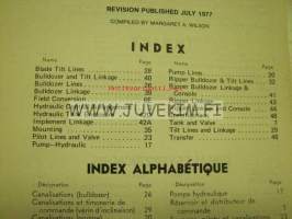 Caterpillar 173B &amp; 183B Hydraulic controls (serial numbers 59P1, 60P1 -up) parts book -varaosaluettelo