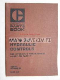 Caterpillar 140 &amp; 143 Hydraulic Controls serial numbers 18X1-up parts book -varaosaluettelo
