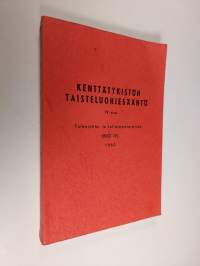 Kenttätykistön taisteluohjesääntö 4 : Tulenjohto- ja tuliasematoiminta : (KtO IV)