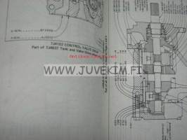 Caterpillar 173B &amp; 183B Hydraulic controls (serial numbers 59P1-up, 60P -up) parts book -varaosaluettelo