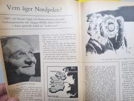 OBS! 1944 inbunden årgång -ruotsalainen ajankohtaislehti, artikkeleita monilta eri elämänalueilta, sota ja sen kulku merkittävine hahmoineen, pilapiirroksia, ym.