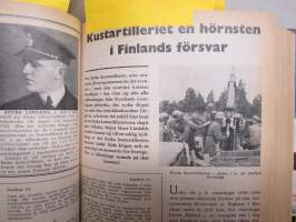 OBS! 1944 inbunden årgång -ruotsalainen ajankohtaislehti, artikkeleita monilta eri elämänalueilta, sota ja sen kulku merkittävine hahmoineen, pilapiirroksia, ym.