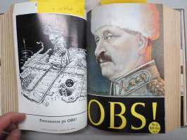 OBS! 1944 inbunden årgång -ruotsalainen ajankohtaislehti, artikkeleita monilta eri elämänalueilta, sota ja sen kulku merkittävine hahmoineen, pilapiirroksia, ym.