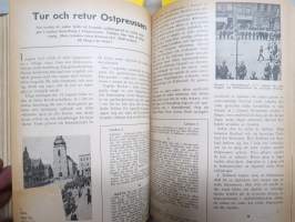 OBS! 1944 inbunden årgång -ruotsalainen ajankohtaislehti, artikkeleita monilta eri elämänalueilta, sota ja sen kulku merkittävine hahmoineen, pilapiirroksia, ym.