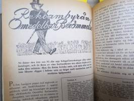 OBS! 1944 inbunden årgång -ruotsalainen ajankohtaislehti, artikkeleita monilta eri elämänalueilta, sota ja sen kulku merkittävine hahmoineen, pilapiirroksia, ym.