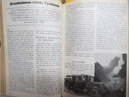 OBS! 1944 inbunden årgång -ruotsalainen ajankohtaislehti, artikkeleita monilta eri elämänalueilta, sota ja sen kulku merkittävine hahmoineen, pilapiirroksia, ym.