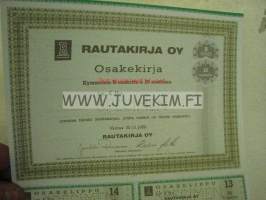 Rautakirja Oy, Helsinki 1988, 20 mk -osakekirja