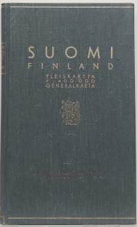 Suomi - Finland : yleiskartta 1:400 000. (Karttakirja)