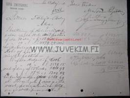 Sofia Zweygberg , Wiborg, (Viipuri) 13.5.1890 -asiakirja, dokument