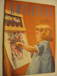 Kotiliesi 1959 nr 22, tarkastelijan joulukiireet, takka luo viihtyisyyttä, isoäiti muuttaa meille, takkimuoti 1959