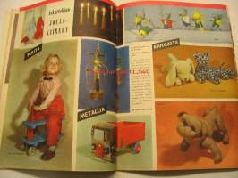 Kotiliesi 1959 nr 22, tarkastelijan joulukiireet, takka luo viihtyisyyttä, isoäiti muuttaa meille, takkimuoti 1959