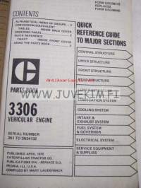 Caterpillar 3306 Vehicular engine 3N1-Up to 3N24132 parts book -varaosaluettelo