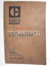 Caterpillar D7F Tractor 94N1 to 94N5191 parts book -varaosaluettelo