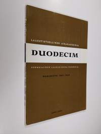 Duodecim lääketieteellinen aikakauskirja - hakemisto 1967-1969