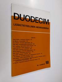 Duodecim n:o 18/1976 : lääketieteellinen aikakauskirja