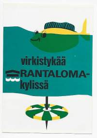 Virkistykää Rantaloma-kylissä   matkailuesite  1960-70 l  6 sivua